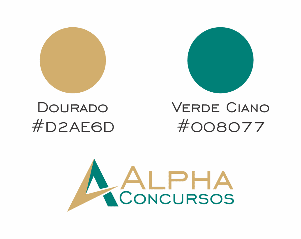 Alpha Concursos cores